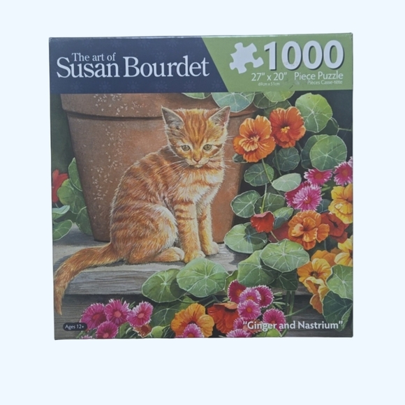 Susan Bourdet "Ginger and Nastrium" 1000 Piece Puzzle-27" x 20" - Picture 4 of 4